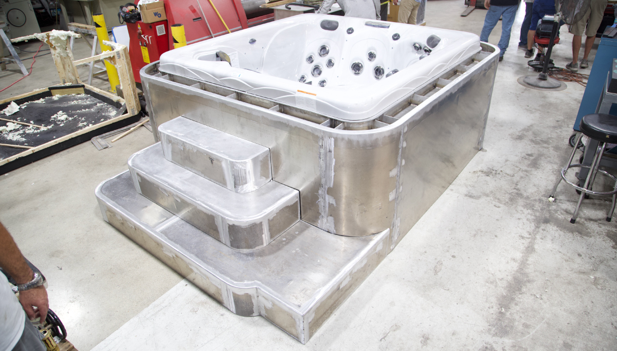 Fabricated Hot Tub For Yacht